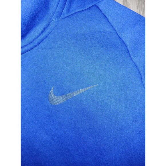 Nike Dri-Fit Jacket Blue With Black Trim 1/2 Zip Pullover Mens Size Medium - Picture 11 of 14
